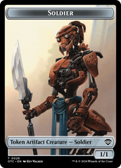 Drake // Soldier (0026) Double-Sided Token [Outlaws of Thunder Junction Commander Tokens] | Impulse Games and Hobbies