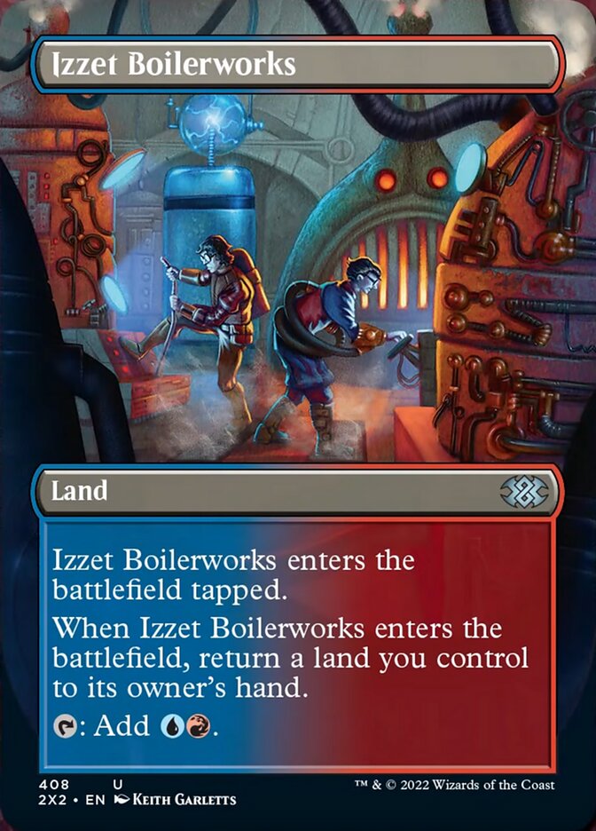 Izzet Boilerworks (Borderless Alternate Art) [Double Masters 2022] | Impulse Games and Hobbies