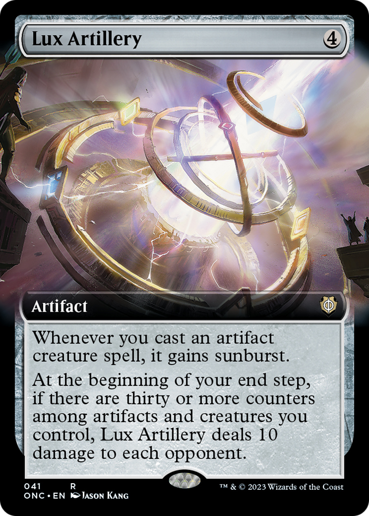 Lux Artillery (Extended Art) [Phyrexia: All Will Be One Commander] | Impulse Games and Hobbies
