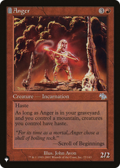 Anger (JUD) [The List Reprints] | Impulse Games and Hobbies