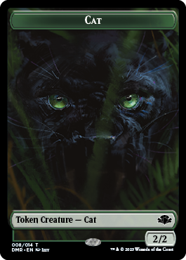 Goblin // Cat (008) Double-Sided Token [Dominaria Remastered Tokens] | Impulse Games and Hobbies