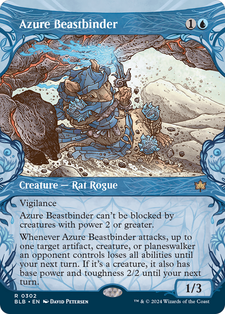 Azure Beastbinder (Showcase) [Bloomburrow] | Impulse Games and Hobbies