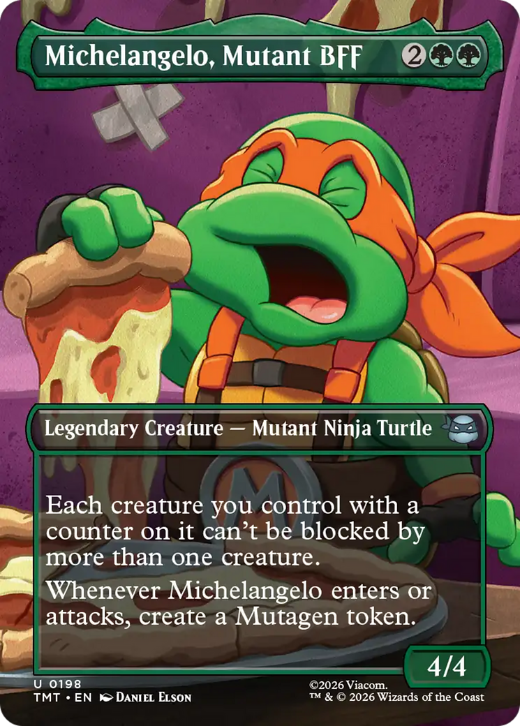 Michelangelo, Mutant BFF (Borderless) [Teenage Mutant Ninja Turtles] | Impulse Games and Hobbies