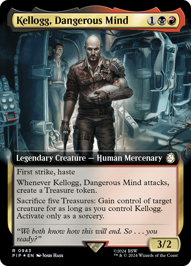 Kellogg, Dangerous Mind (Extended Art) (Surge Foil) [Fallout] | Impulse Games and Hobbies