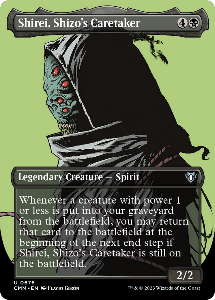 Shirei, Shizo's Caretaker (Borderless Profile) [Commander Masters] | Impulse Games and Hobbies