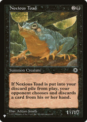 Noxious Toad [The List] | Impulse Games and Hobbies