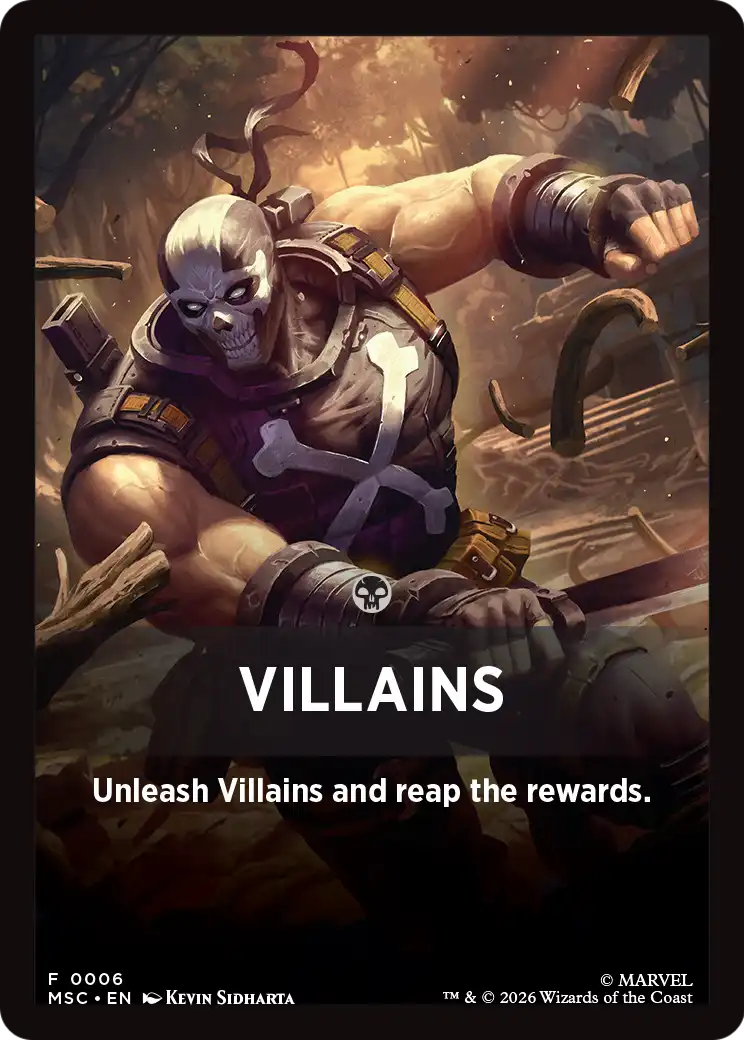 Villains Theme Card [Marvel Super Heroes Commander] | Impulse Games and Hobbies