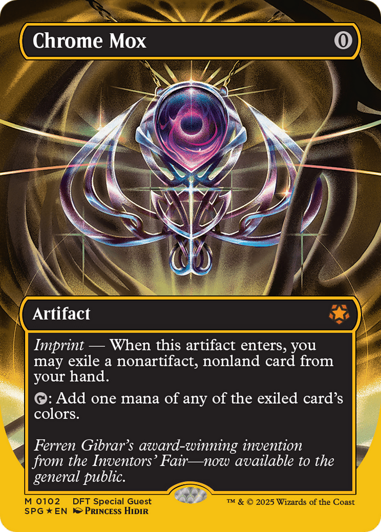 Chrome Mox (Borderless) (First-Place Foil) [Aetherdrift Special Guests] | Impulse Games and Hobbies