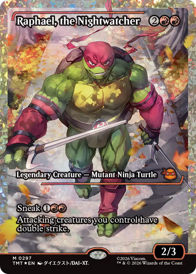 Raphael, the Nightwatcher (Showcase) (Fracture Foil) [Teenage Mutant Ninja Turtles] | Impulse Games and Hobbies