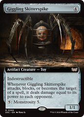 Giggling Skitterspike (Extended Art) [Duskmourn: House of Horror Commander] | Impulse Games and Hobbies