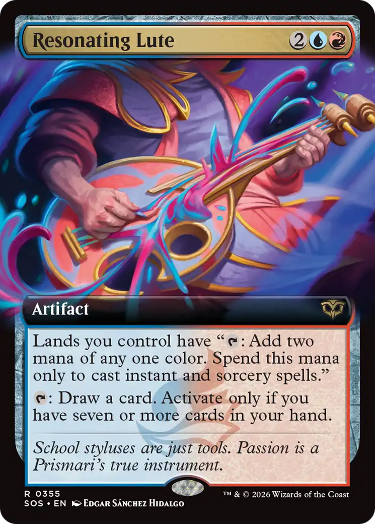 Resonating Lute (Extended Art) [Secrets of Strixhaven] | Impulse Games and Hobbies