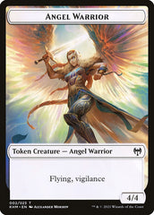 Treasure // Angel Warrior Double-Sided Token [Kaldheim Tokens] | Impulse Games and Hobbies