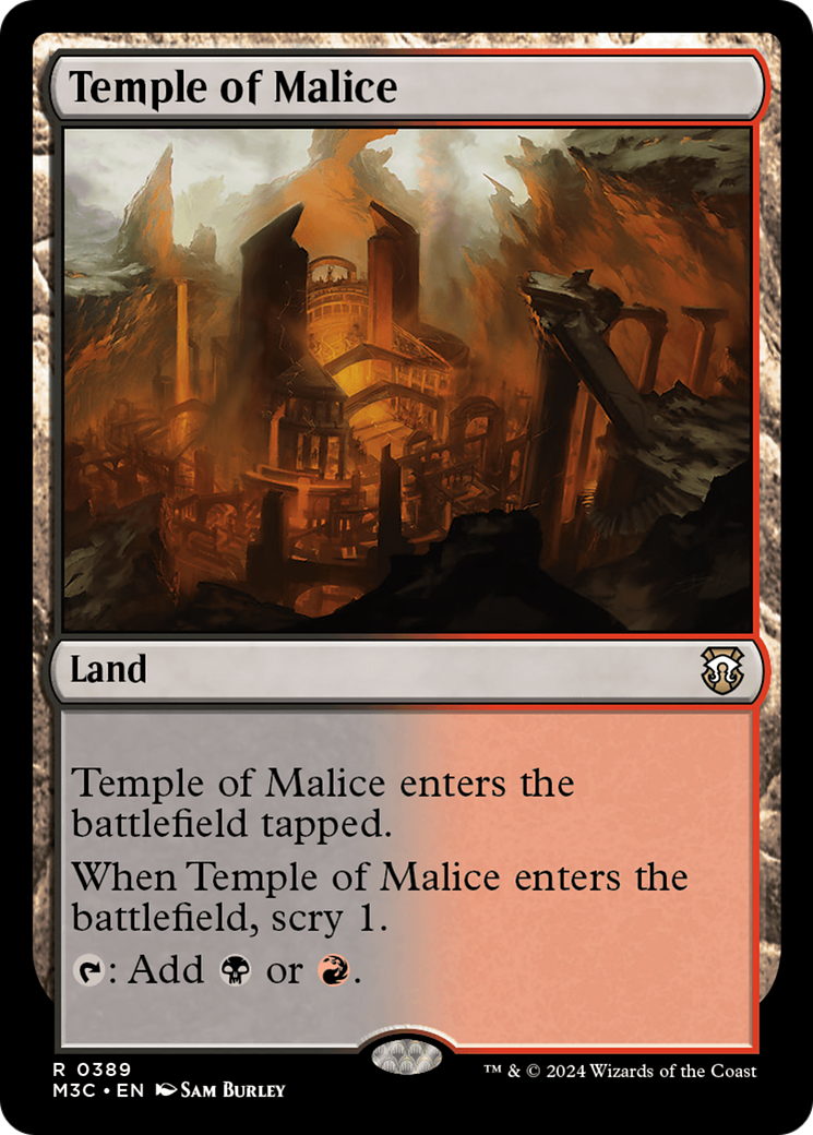 Temple of Malice (Ripple Foil) [Modern Horizons 3 Commander] | Impulse Games and Hobbies