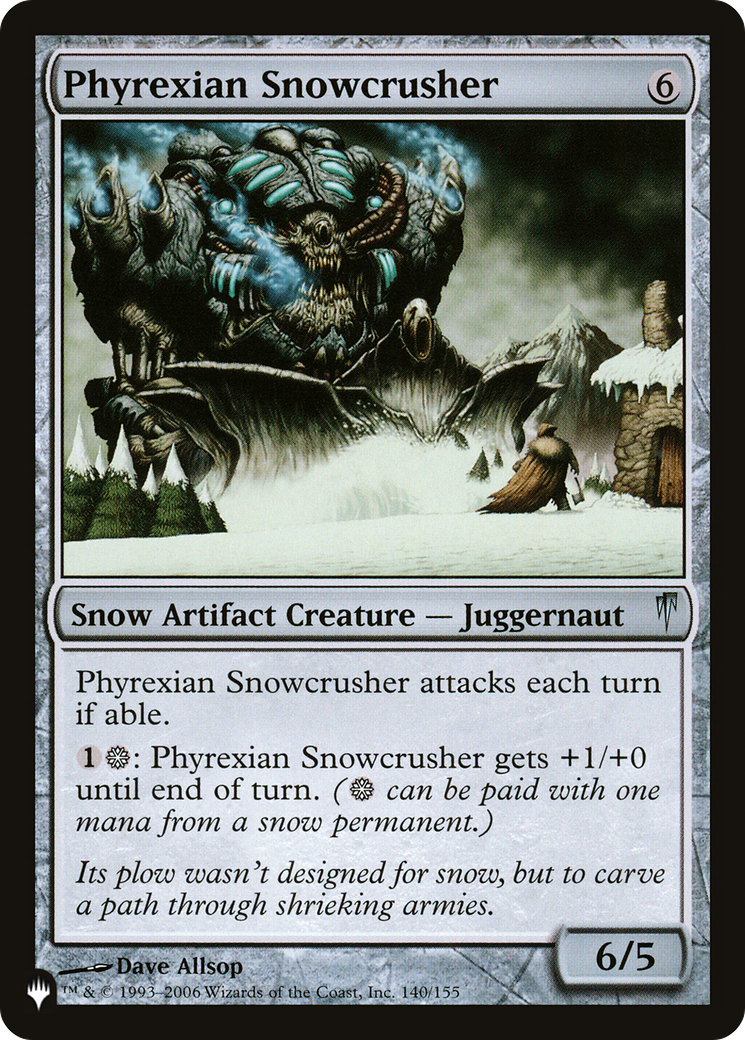 Phyrexian Snowcrusher [The List] | Impulse Games and Hobbies