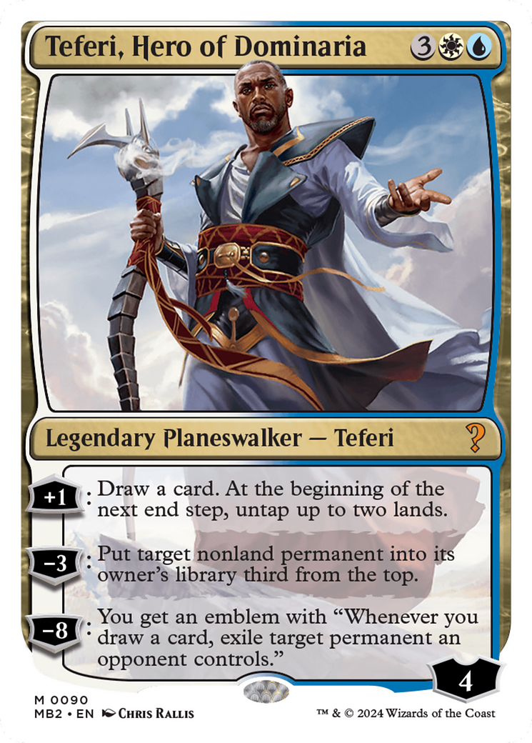 Teferi, Hero of Dominaria (White Border) [Mystery Booster 2] | Impulse Games and Hobbies