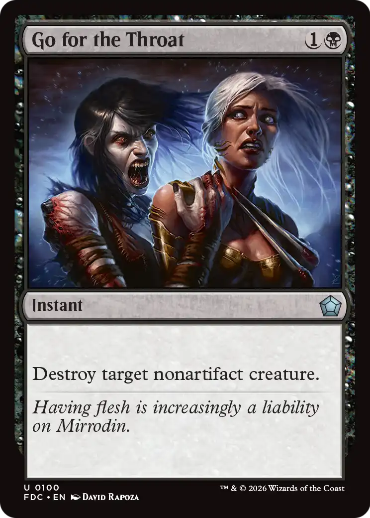 Go for the Throat [Foundations Commander] | Impulse Games and Hobbies