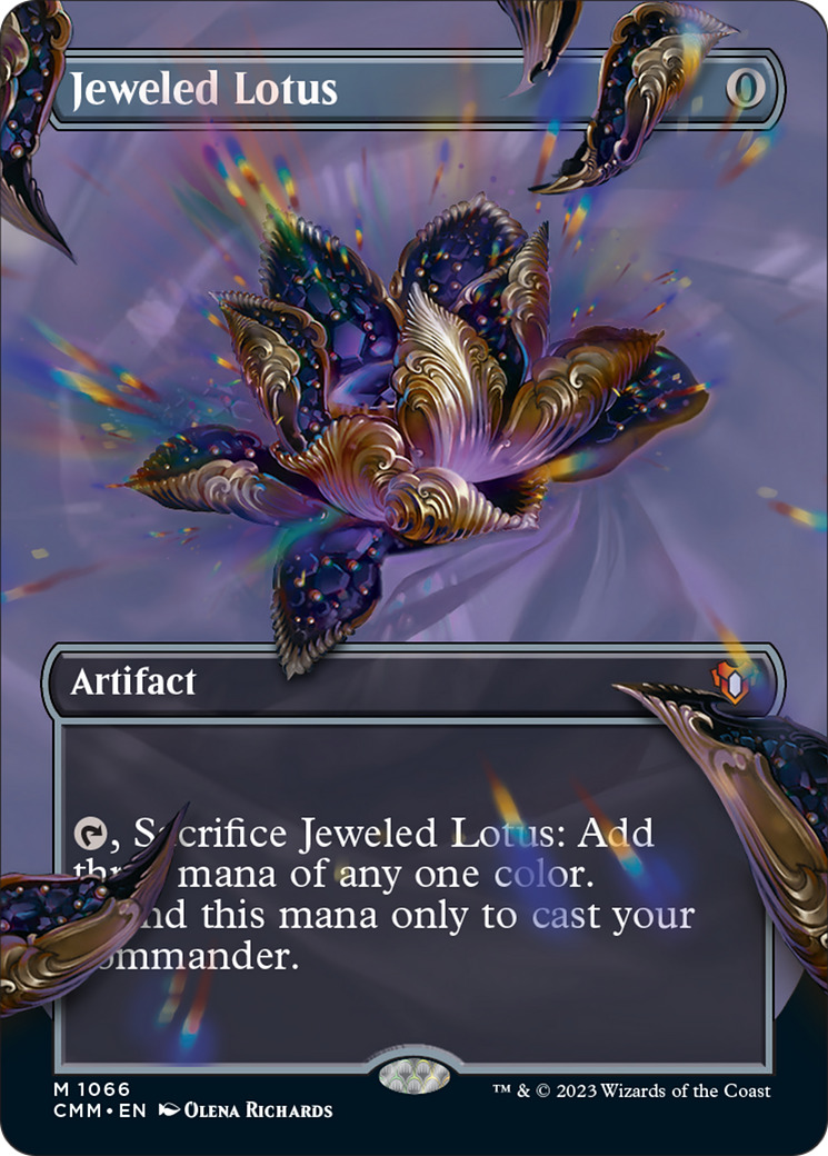 Jeweled Lotus (Borderless Textured Foil Frame Break) [Commander Masters] | Impulse Games and Hobbies