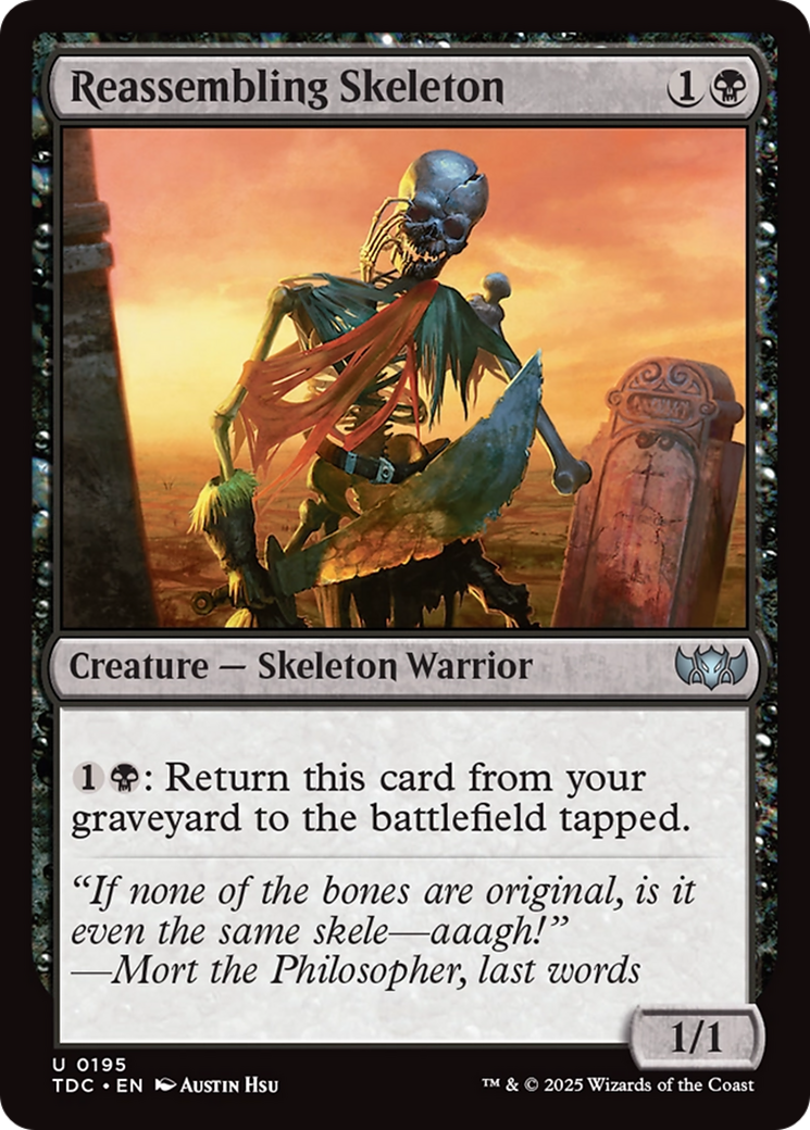 Reassembling Skeleton [Tarkir: Dragonstorm Commander] | Impulse Games and Hobbies