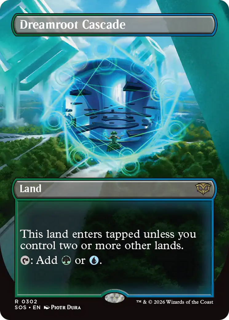Dreamroot Cascade (Borderless) [Secrets of Strixhaven] | Impulse Games and Hobbies
