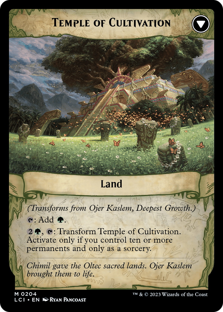 Ojer Kaslem, Deepest Growth // Temple of Cultivation [The Lost Caverns of Ixalan Prerelease Cards] | Impulse Games and Hobbies