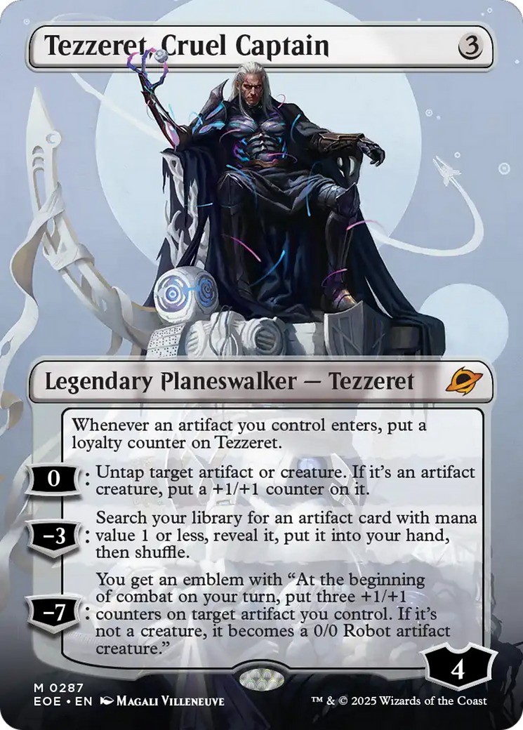 Tezzeret, Cruel Captain (Borderless) [Edge of Eternities] | Impulse Games and Hobbies