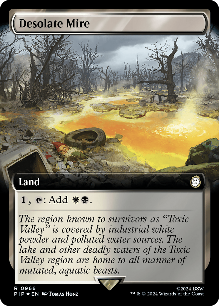 Desolate Mire (Extended Art) (Surge Foil) [Fallout] | Impulse Games and Hobbies