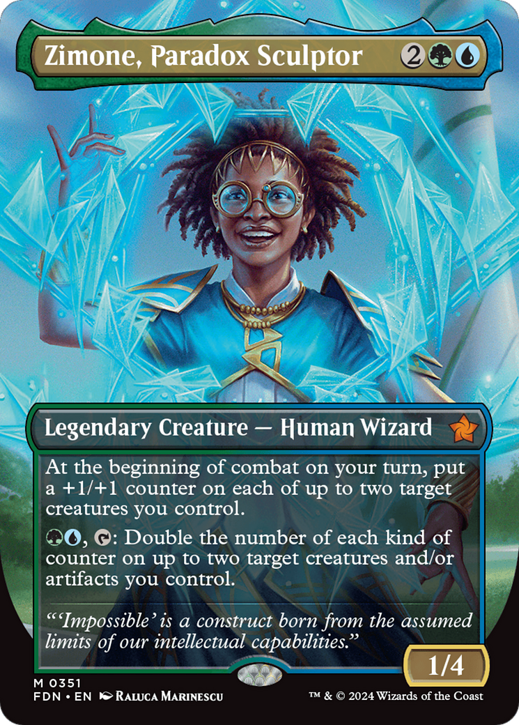 Zimone, Paradox Sculptor (Borderless) [Foundations] | Impulse Games and Hobbies