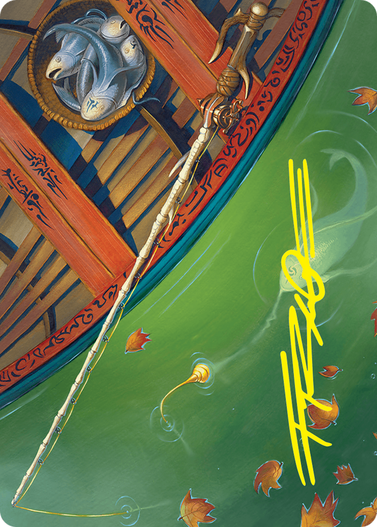 Fishing Pole Art Card (18/54) (Gold-Stamped Signature) [Foundations Art Series] | Impulse Games and Hobbies