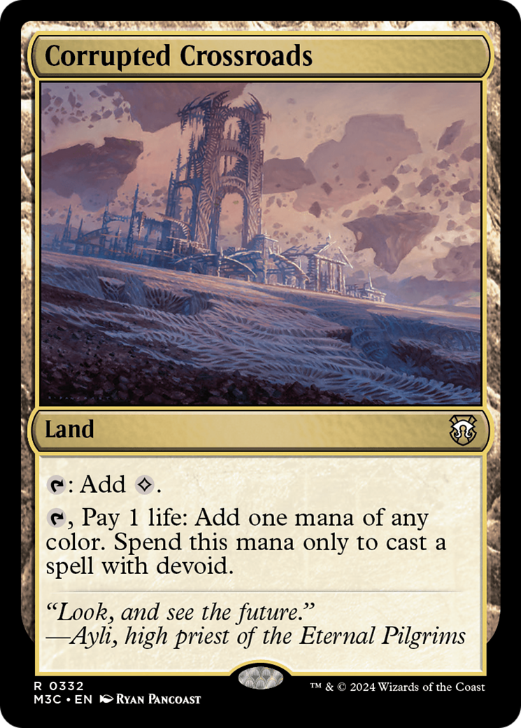 Corrupted Crossroads (Ripple Foil) [Modern Horizons 3 Commander] | Impulse Games and Hobbies