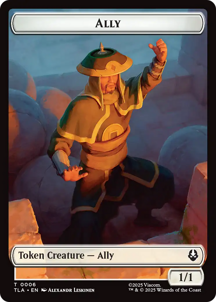Ally (0006) // Soldier (0002) Double-Sided Token [Avatar: The Last Airbender Tokens] | Impulse Games and Hobbies