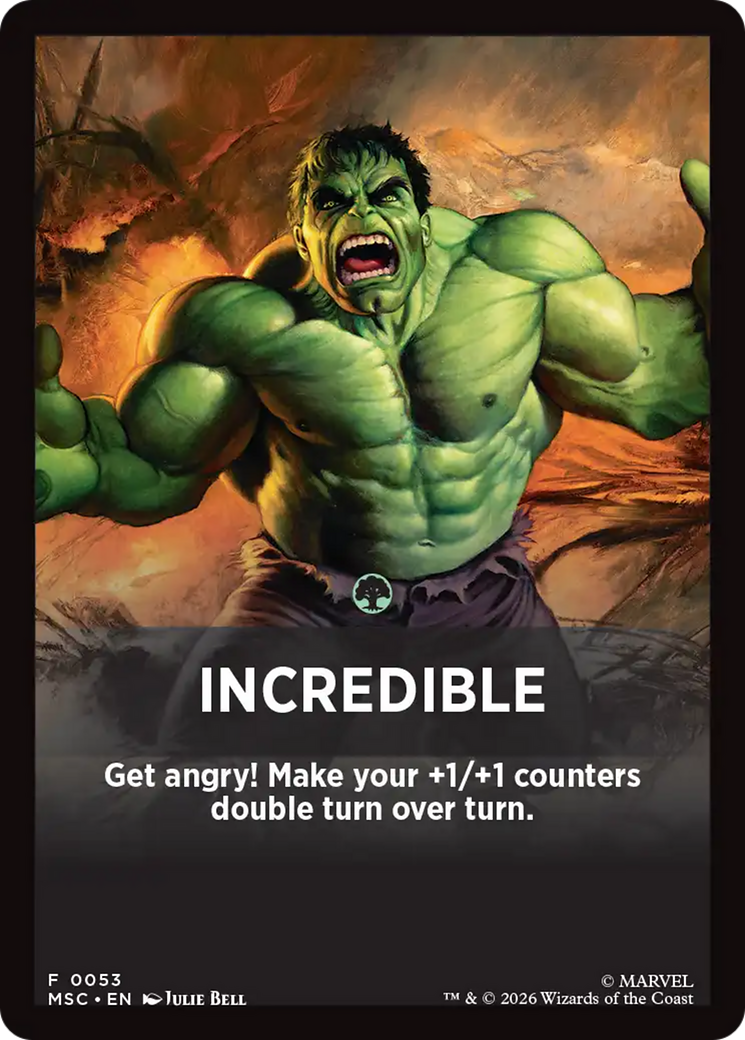 Incredible Theme Card [Marvel Super Heroes Commander] | Impulse Games and Hobbies