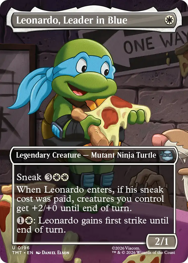 Leonardo, Leader in Blue (Borderless) [Teenage Mutant Ninja Turtles] | Impulse Games and Hobbies