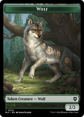 Goat // Wolf (032) Double-Sided Token [Bloomburrow Commander Tokens] | Impulse Games and Hobbies