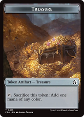 Dragon // Treasure Double-Sided Token [Reality Fracture Tokens] | Impulse Games and Hobbies