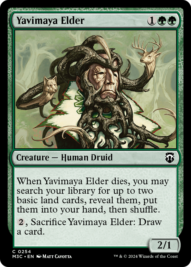 Yavimaya Elder (Ripple Foil) [Modern Horizons 3 Commander] | Impulse Games and Hobbies