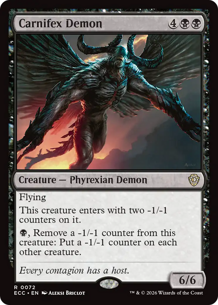 Carnifex Demon [Lorwyn Eclipsed Commander] | Impulse Games and Hobbies