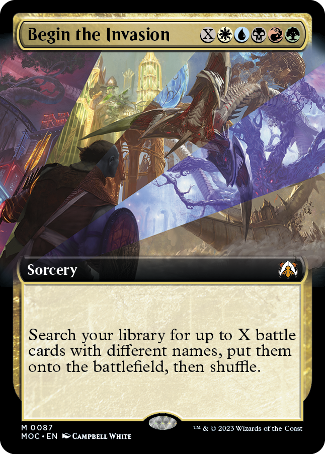 Begin the Invasion (Extended Art) [March of the Machine Commander] | Impulse Games and Hobbies