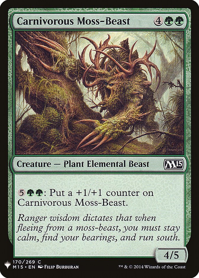 Carnivorous Moss-Beast [Mystery Booster] | Impulse Games and Hobbies