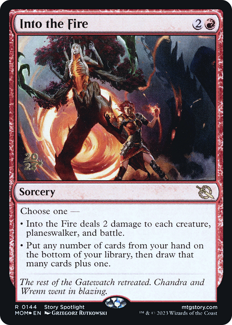 Into the Fire [March of the Machine Prerelease Promos] | Impulse Games and Hobbies