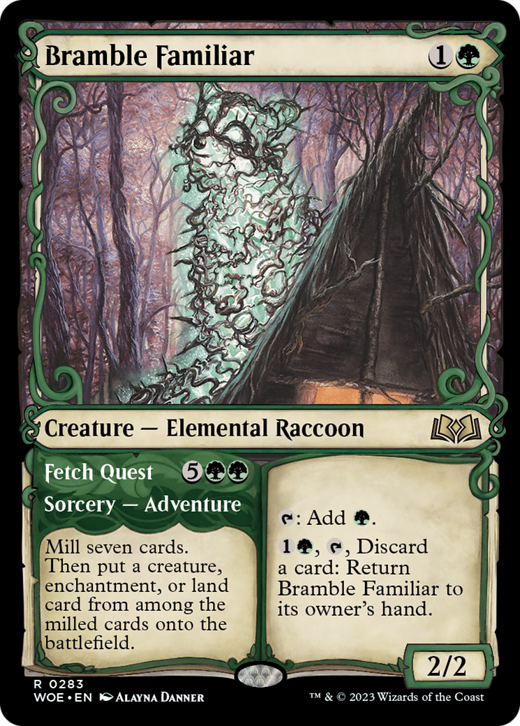Bramble Familiar // Fetch Quest (Showcase) [Wilds of Eldraine] | Impulse Games and Hobbies