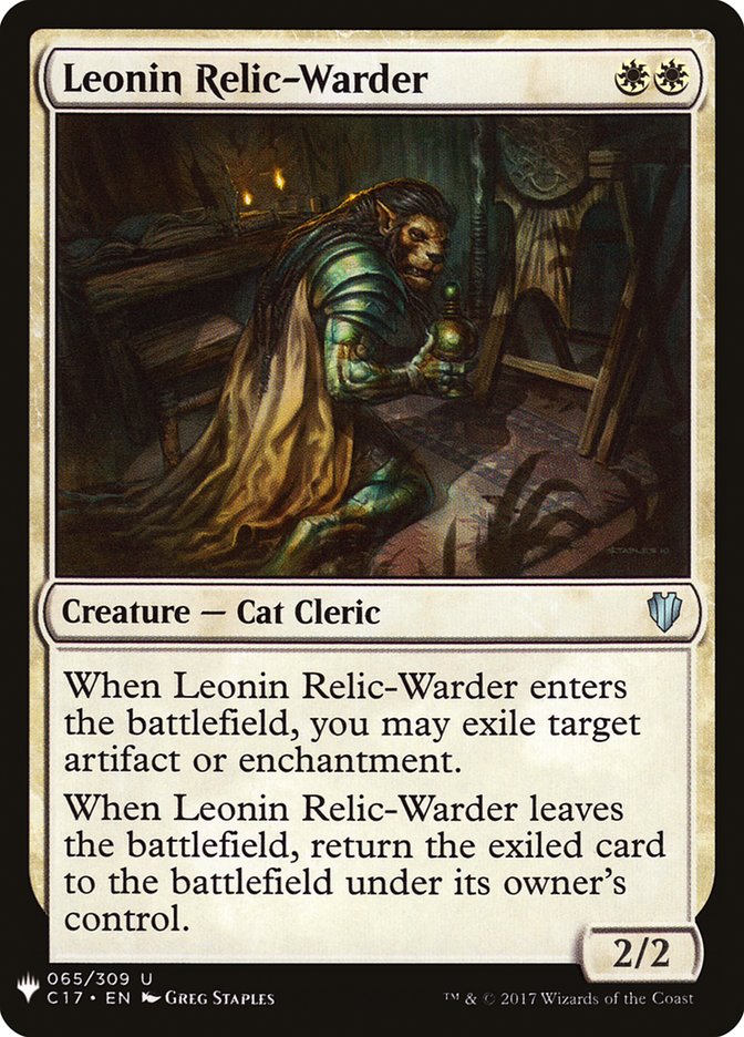 Leonin Relic-Warder [Mystery Booster] | Impulse Games and Hobbies