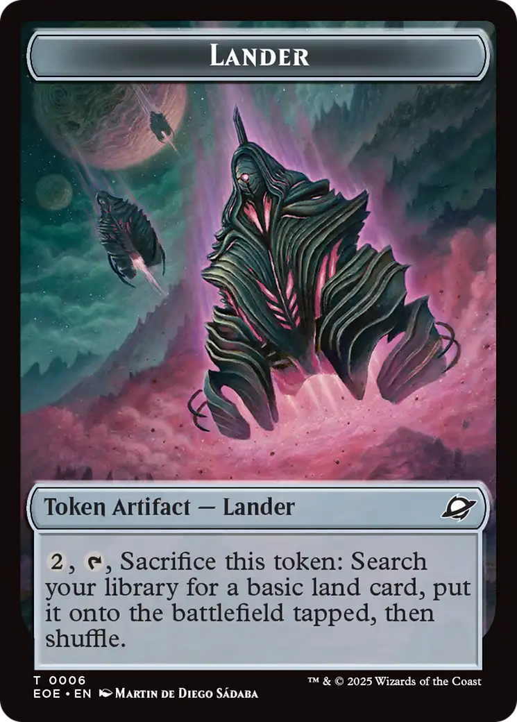 Beast (0006) // Lander Double-Sided Token [Edge of Eternities Tokens] | Impulse Games and Hobbies