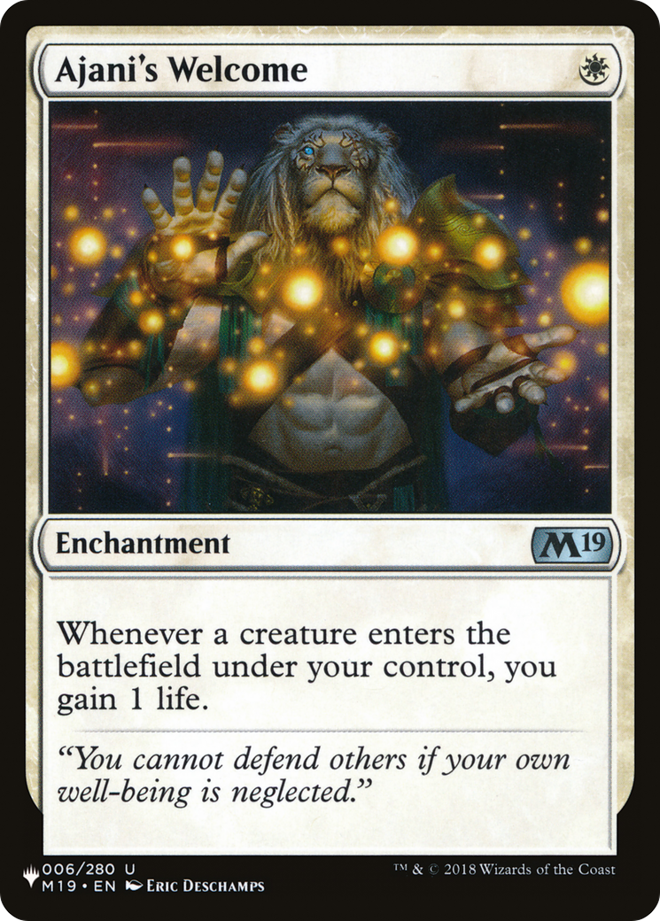 Ajani's Welcome [The List] | Impulse Games and Hobbies