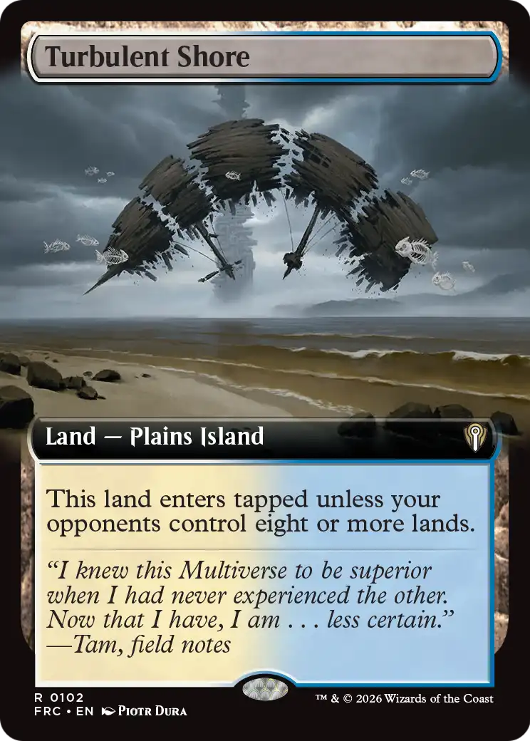 Turbulent Shore (Extended Art) [Reality Fracture Commander] | Impulse Games and Hobbies