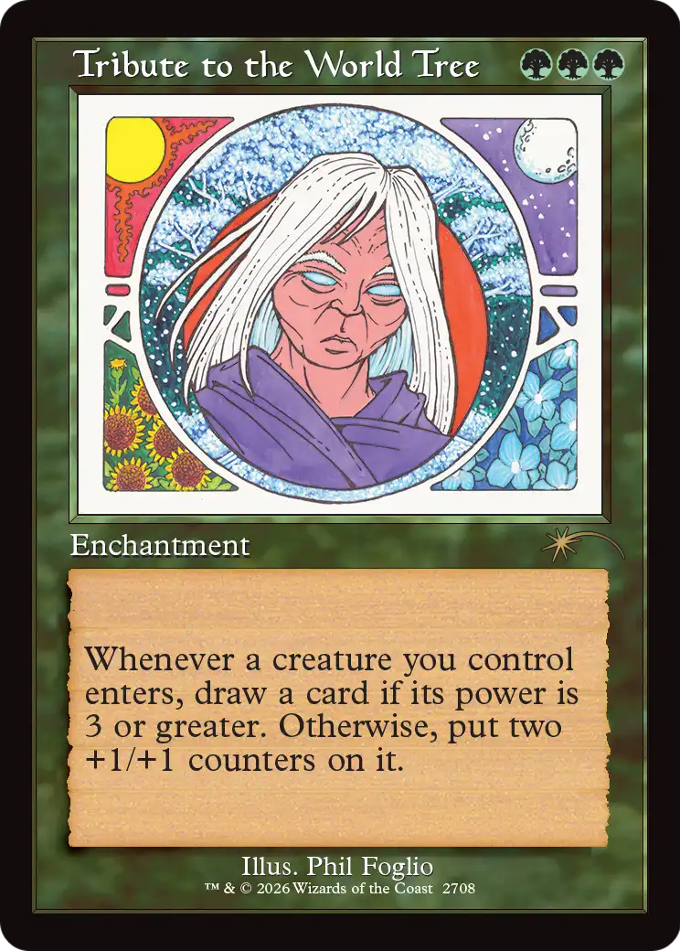 Tribute to the World Tree (Retro Frame) [Secret Lair Drop Series] | Impulse Games and Hobbies