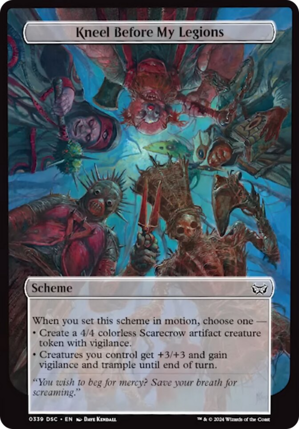 Kneel Before My Legions (Full Art) [Duskmourn: Archenemy] | Impulse Games and Hobbies
