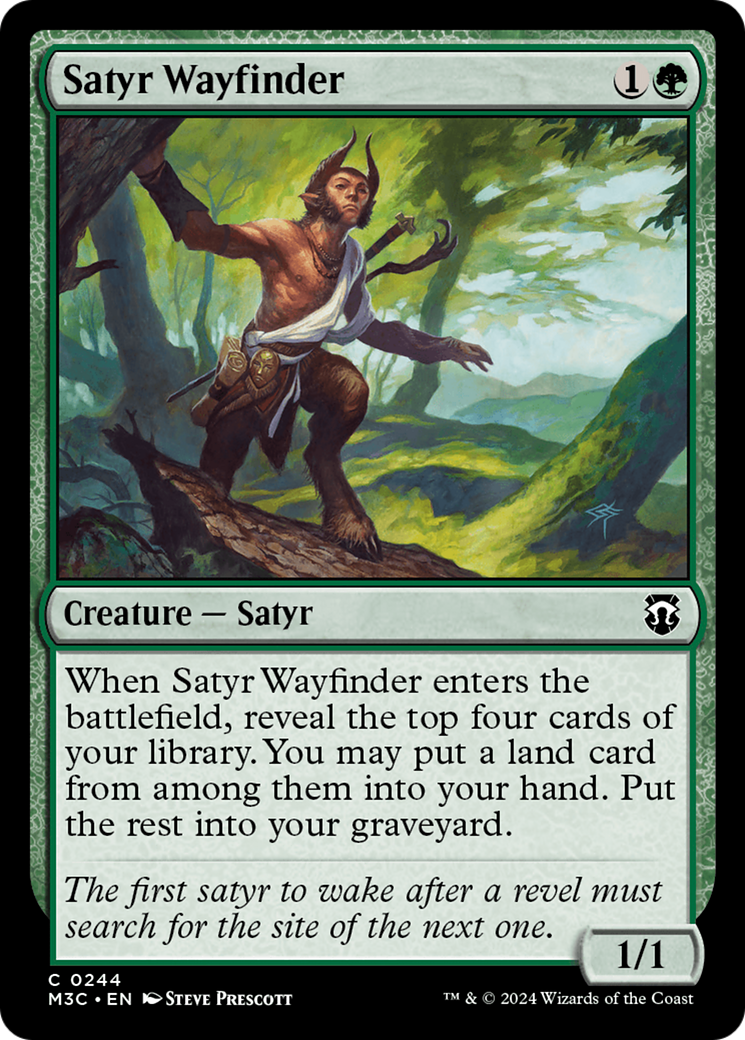 Satyr Wayfinder (Ripple Foil) [Modern Horizons 3 Commander] | Impulse Games and Hobbies