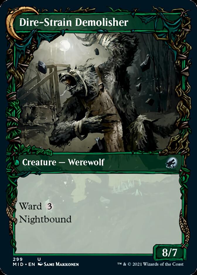 Burly Breaker // Dire-Strain Demolisher (Showcase Equinox) [Innistrad: Midnight Hunt] | Impulse Games and Hobbies