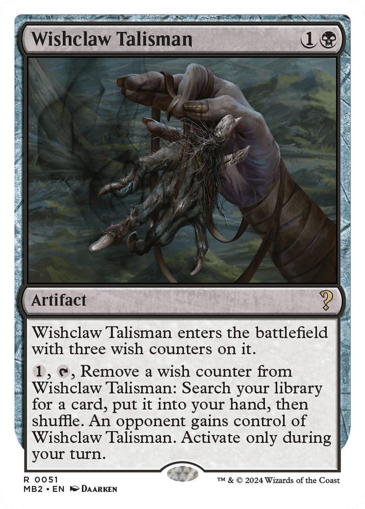 Wishclaw Talisman (White Border) [Mystery Booster 2] | Impulse Games and Hobbies