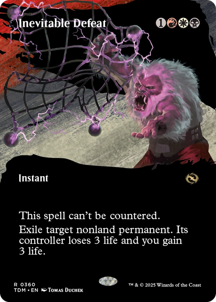 Inevitable Defeat (Borderless) [Tarkir: Dragonstorm] | Impulse Games and Hobbies